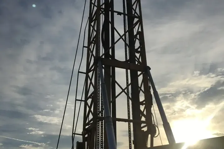 Industrial well drilling operation — Klutz Well Drilling